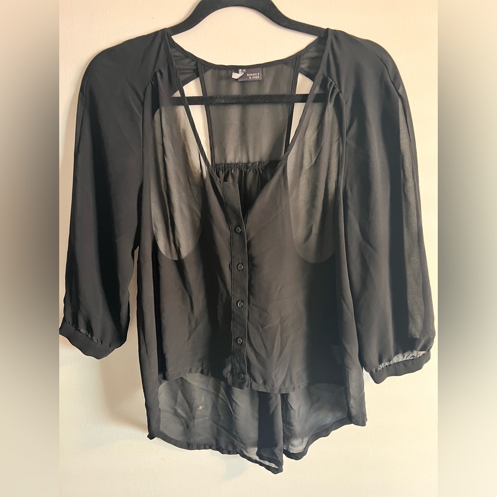 Sheer blouse from Urban Outfitters. Size small